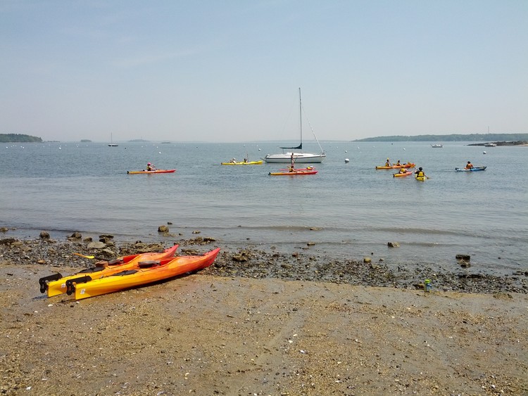 a small boat in a body of water