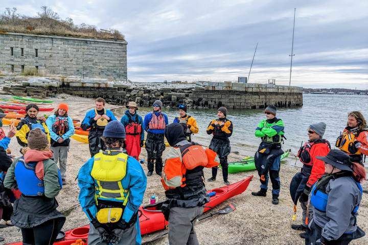 Maine guide training at Fort Gorges
