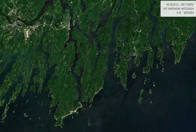 Satelite Map showing the area where Stella has been spotted