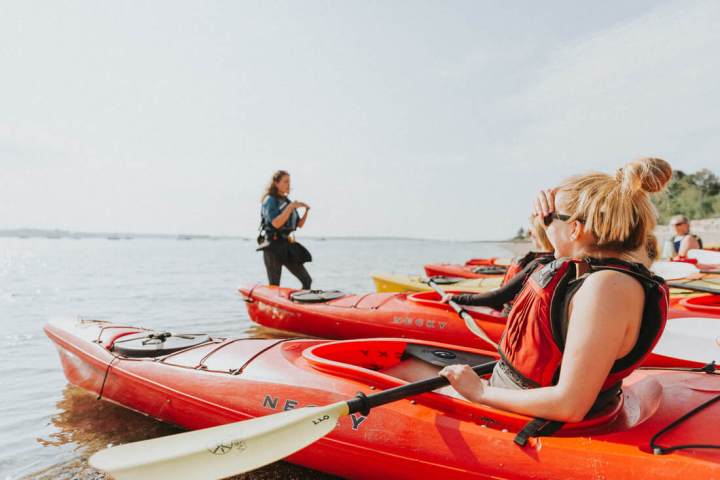 A sea kayaking tour in Maine