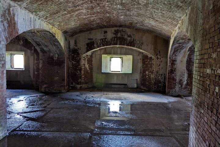 an old stone building