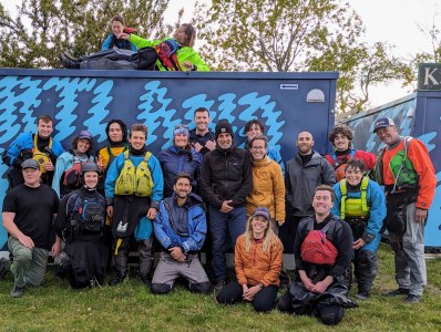 a group of people posing for a photo
