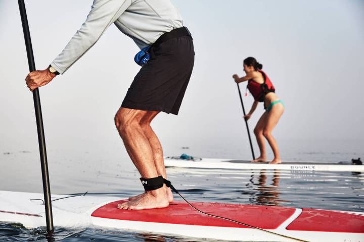 a man standing on a beach